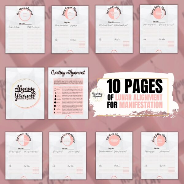 Pink self care planner