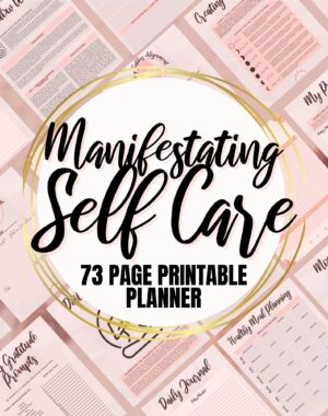 Pink self care planner