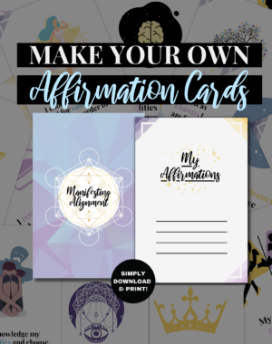 Pastel DIY Affirmation Cards - Make your own affirmation cards