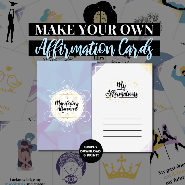 Pastel DIY Affirmation Cards - Make your own affirmation cards