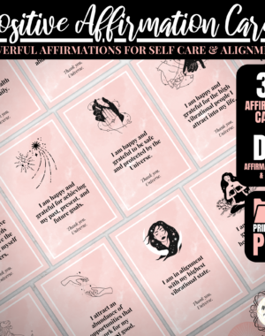 Pink Affirmation Cards