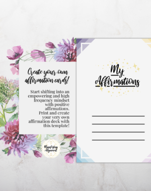 Pastel DIY Affirmation Cards - Create your own affirmation cards