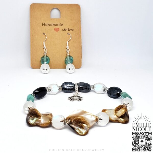 Age of Cancer (Zodiac) Jewelry Set by Emilie Nicole