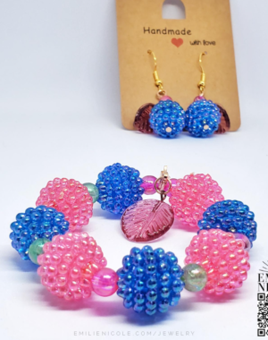 Blue Raspberry Jewelry Set for Kids by Emilie Nicole