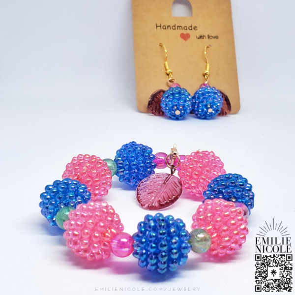 Blue Raspberry Jewelry Set for Kids by Emilie Nicole