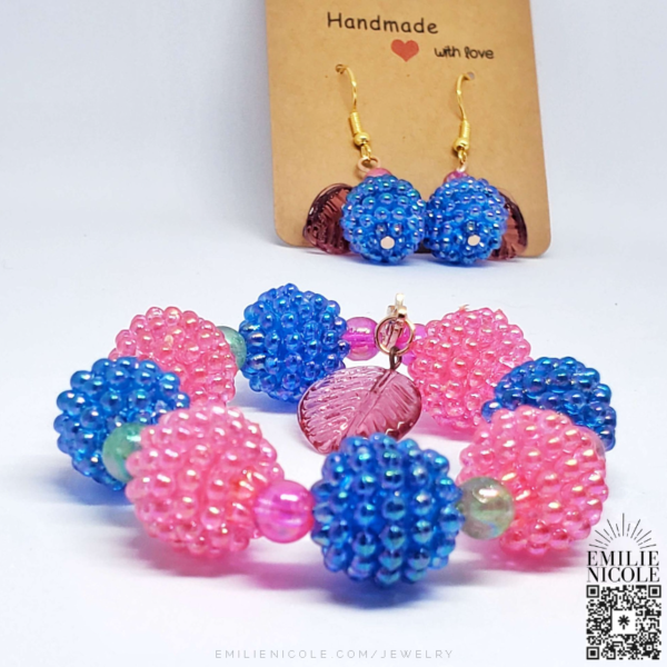 Blue Raspberry Jewelry Set for Kids by Emilie Nicole