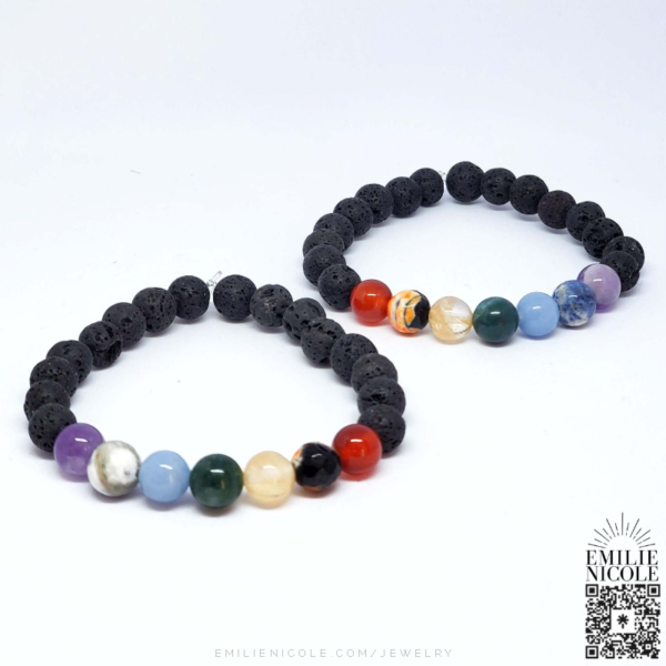 7 Chakra Bracelet Jewelry Set by Emilie Nicole