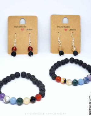 7 Chakra Bracelet Jewelry Set by Emilie Nicole